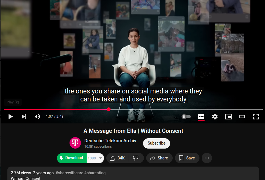 digital ella, sharenting, share with care